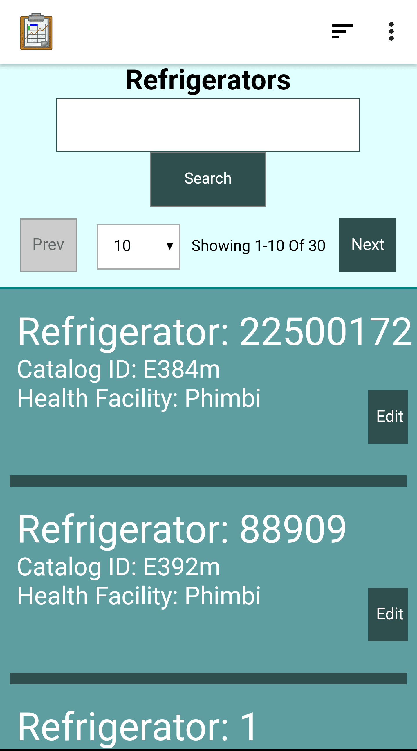 Refrigerator List