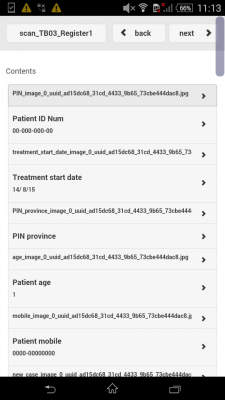 View of a scanned form in `ODK-X Survey <https://docs.odk-x.org/survey-using/>`_