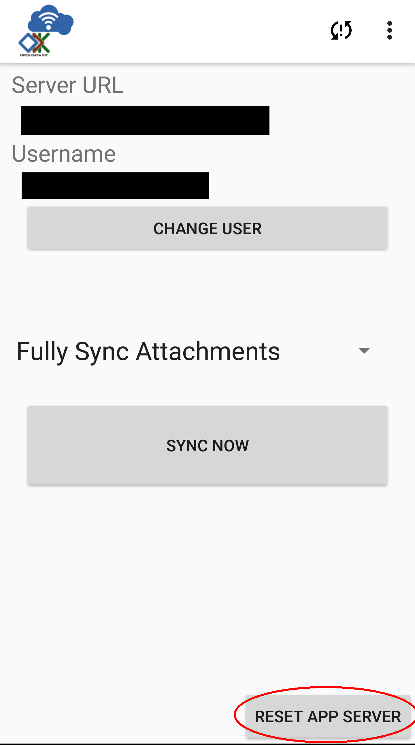 Sync Screen