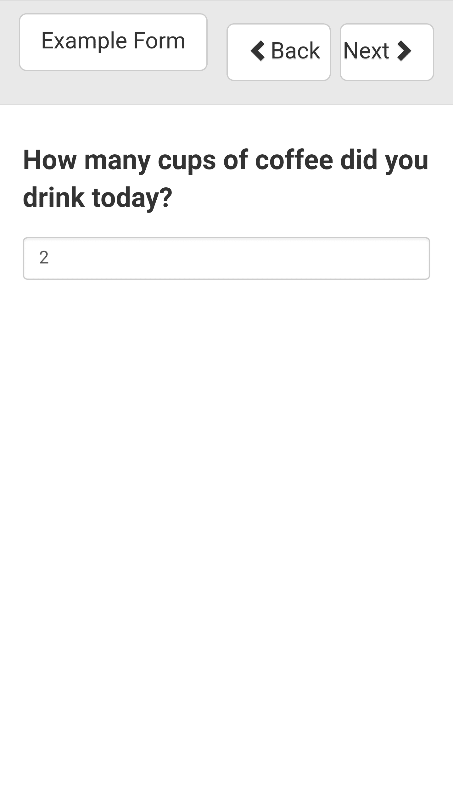 Survey Example Form Coffee Autofill