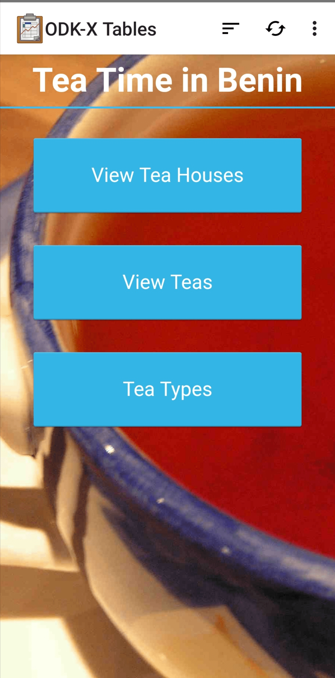 Tables Custom View Navigation